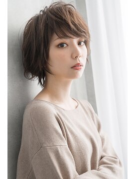 フレームプラス 御堂筋難波店(FRAME +) ナチュラルブラウン×ショートスタイル