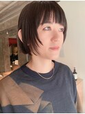 顔まわりレイヤボブ