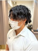 ミディアム波打ちパーマ