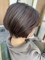 東京ヘアーサロン ピンクブラウン/30代/40代/50代/北本/桶川/鴻巣/白髪/ショート