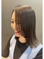 ベアーフルート 恵比寿店(BearFruit)&nbsp;アッシュグレージュカラー×切りっぱなしロブ☆