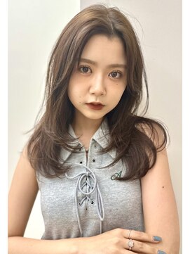 ローネス ギンザ(LONESS ginza) ロングレイヤー 小顔カット 2wayバング 韓国へア 髪質改善