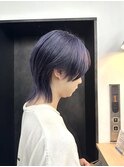 【GEEKS渋谷】マッシュウルフ/ラベンダーグレー/中性的ウルフ