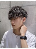 【Lond ambre】萱原大幹波巻きパーマ/眉毛/短髪/メンズカットM