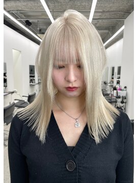 エゴル ナゴヤサカエ(ENGOL NAGOYA SAKAE) ホワイトブロンド/ハイトーンカラー