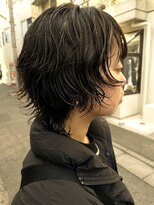 ロッソサンテ(rosso sante)&nbsp;黒髪ウルフパーマ