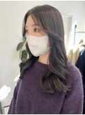 20代30代グレージュ髪質改善カラー韓国ヘア透明感