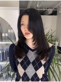 レイヤーカットハイライトショートヘアイルミナカラーオージュア