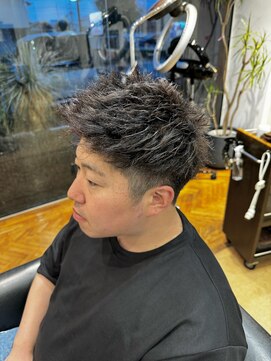 アンソル オブ リシェール(N'SOL of RICHAIR) ベリーショート/ダークアッシュ/ニュアンスパーマ/韓国マッシュ