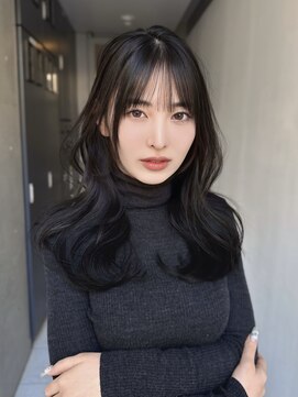 ミミバイカシュカシュ(mimi by cache cache) ワイドバングフルバングシースルーぱっつん前髪おくれ毛