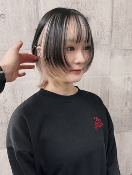 ニューワン バイ ネイバー 立川(Newone by neighbor) レイヤーカットナチュラルハイトーンデザインカラー[立川駅]