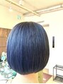 ネオリーブ モカ 川崎チネチッタ店(Neolive mocca)&nbsp;ネイビーカラーボブ色落ちも楽しめるボブ