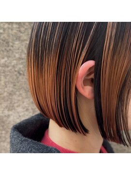 サル(saru) #ミニボブ × #ハイライトグラデーション
