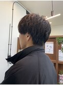 マッシュニュアンスパーマ束感ゆるめ動き垢抜 爽やかメンズ