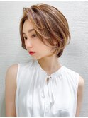 ショートボブ/30代/長泉三島沼津