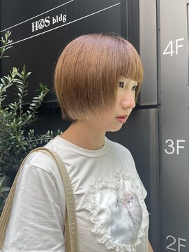 ユーリ(JUURI) ボブ/レイヤー/小顔カット/ハイトーン