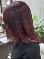 ベルヘアーデザイン 堺東(Belle hair Design)&nbsp;グラデーションイルミナカラーレッドグレージュ韓国風堺東