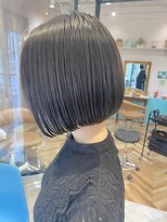 ロンドリゼル 札幌(Lond RiseL)&nbsp;オリーブグレー/前髪/ボブ/マロンベージュ/レイヤーカット/小顔