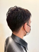 ヒラトヤ 肴町店&nbsp;アップバングセンターパートバーバースタイル髪型メンズ