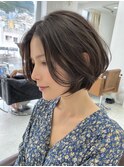 ピンクベージュ/アンブレラカラー/前髪/流山おおたかの森