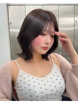 サンドナル 鹿児島天文館(sand NALU)&nbsp;ハッシュカット/グレージュ/デザインカラー[鹿児島天文館]