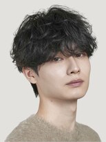 フィフス(fifth)&nbsp;原宿メンズパーマシャドウパーマシースルーマッシュウルフゆるめ