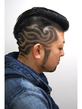 カプリヘアーデザイン(Capri Hair design) 七三スタイル★トライバルバリアート