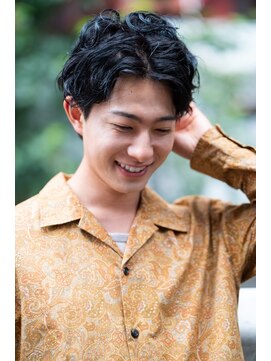 ヘアーポケット 恵比寿(hair pocket) 艶感パーマセット/恵比寿/髪質改善/トステア/理容室/シルク架橋