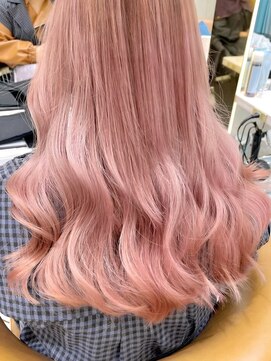 ロンドシエル 横浜(Lond ciel) ダブルカラーケアブリーチハイトーン×ふんわりカール【横浜】