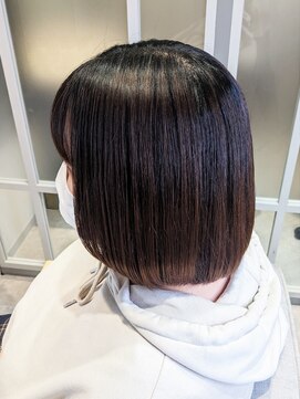 ナカドット エマノン 池袋(__naka.__ EMANON) 酸性ストレートでほんのり内巻きボブ/ツヤ髪スタイル/池袋