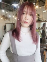 ソーイ(sowi)&nbsp;姫カットレイヤーカット×ピンクラベンダー【@sowi_abe】