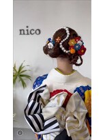 ヘアーコレクトニコ(hair collect nico)&nbsp;【富山市/nico】成人式ヘアアレンジ/ツイン／着付け