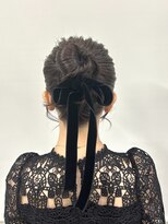 ヘアー アレス(hair ales) アップスタイル　リボンアレンジ　ゆるふわ