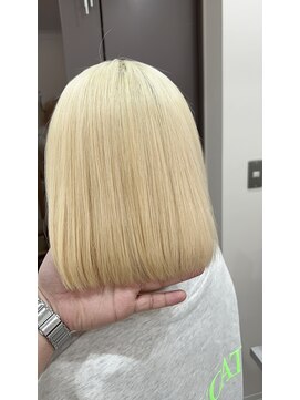 アレンヘアー 函館店(ALLEN hair) 抜きっぱなしボブ、blond、ケアブリーチオンリー
