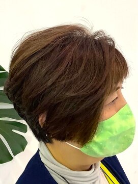 パッションフォーへアー 西原店(Passion for hair) キレイめショート×白髪染め@30代@40代@50代