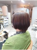 強癖ショート縮毛矯正