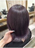 ブリーチなしパープル