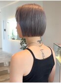 ぱつっとミニボブ / シアーグレー / うる艶ハイトーン /群馬太田