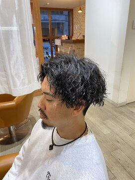 ソワン ドゥ ブレス エルネ 立花店(soin de brace elne) イケてるメンズパーマ、髪質や頭の形に合ったツイストスパイラル