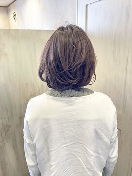ヘアーリゾートガーデン 南林間店(Hair Resort Garden) 似合わせカット/ひし形ボブ/バレイヤージュ/ココアベージュ
