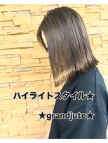グランジュテ(grandjute)&nbsp;カット★イルミナカラー★ハイライト★インナーカラー★髪質改善