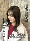 長崎 ブリーチなしカラー オリーブベージュ ミディアム