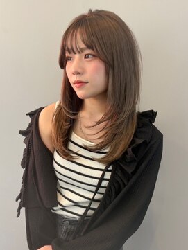 オーブ ヘアー クレイ 高知3号店(AUBE HAIR clay) 小顔見せレイヤーカット/20代/30代/40代/ワンカールロングヘア