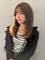 オーブ ヘアー クレイ 高知3号店(AUBE HAIR clay) 小顔見せレイヤーカット/20代/30代/40代/ワンカールロングヘア
