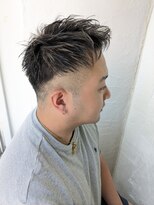 ムーンジェジェ(moon jeje) 白髪ぼかしハイライト×アップバングショート★藤原