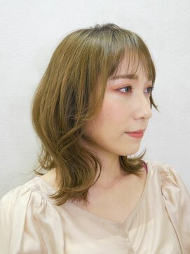 アース 溝の口店(HAIR&MAKE EARTH) くびれミディアム[溝の口/髪質改善/縮毛矯正/白髪ぼかし]