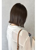 20代30代40代グレージュカラー☆切りっぱなしボブ♪