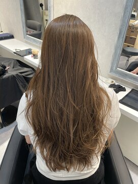 ランソ(RUNSO) ブリーチなしダブルカラーでつくるオリーブベージュ