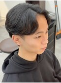 MEN’S HAIR/千葉駅/センターパート/曲がる縮毛矯正/齊藤大樹