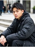 越谷/メンズ/アップバングショート